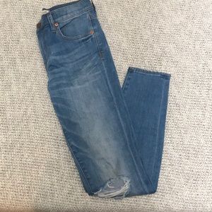 madewell 9” high riser skinny skinny